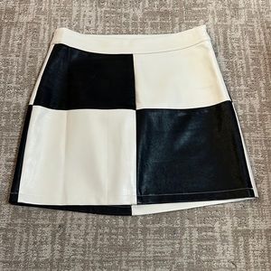 Drop dead faux leather mini skirt